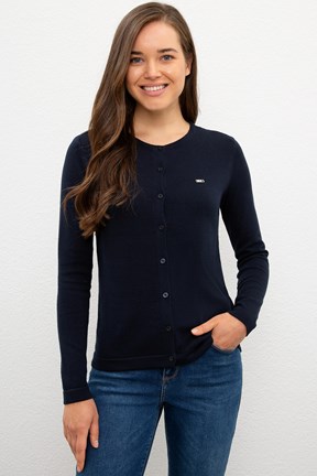 U.S. Polo Assn. Kadın Basic Bisiklet Yaka  Triko Hırka