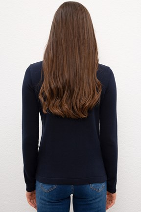 U.S. Polo Assn. Kadın Basic Bisiklet Yaka  Triko Hırka