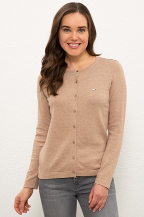 U.S. Polo Assn. Kadın Basic Bisiklet Yaka  Triko Hırka