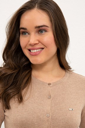 U.S. Polo Assn. Kadın Basic Bisiklet Yaka  Triko Hırka