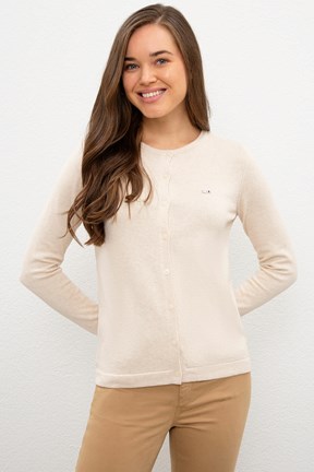U.S. Polo Assn. Kadın Basic Bisiklet Yaka  Triko Hırka