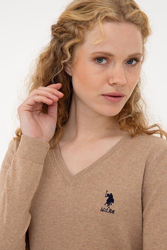 U.S. Polo Assn. Kadın Basic Triko Kazak