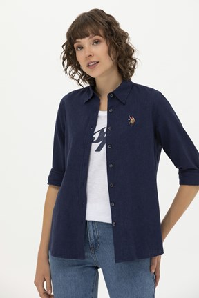 U.S. Polo Assn. Kadın Dokuma Gömlek
