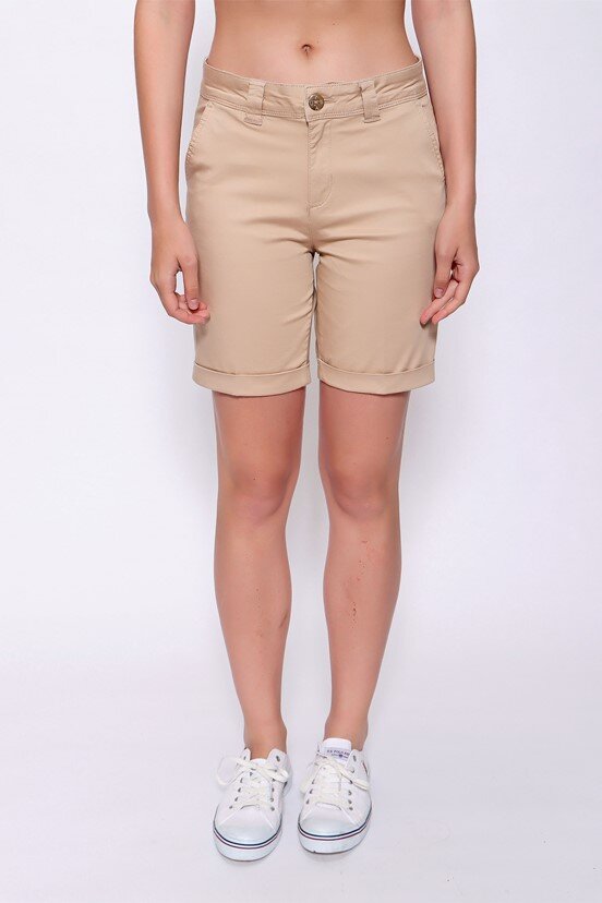 U.S. Polo Assn. Kadın Dokuma Capri Bermuda
