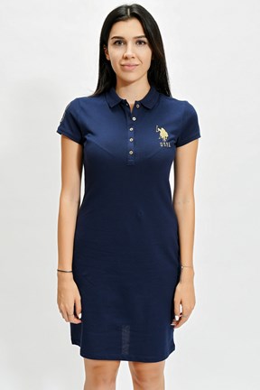 U.S. Polo Assn. Kadın Örme Kısakol Elbise