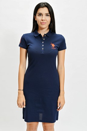 U.S. Polo Assn. Kadın Örme Kısakol Elbise