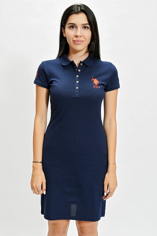U.S. Polo Assn. Kadın Örme Kısakol Elbise