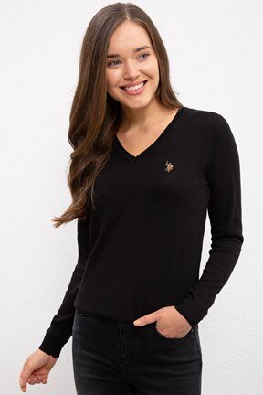 U.S. Polo Assn. Kadın Basic Triko Kazak