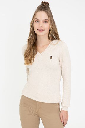 U.S. Polo Assn. Kadın Basic Triko Kazak