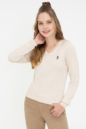 U.S. Polo Assn. Kadın Basic Triko Kazak