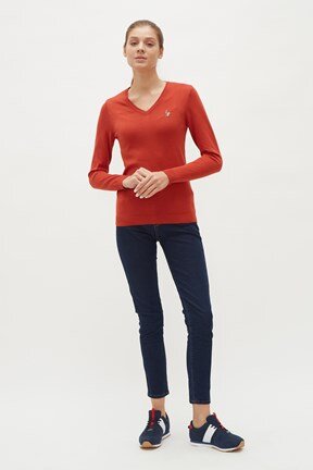 U.S. Polo Assn. Kadın Basic Triko Kazak