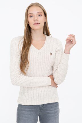 U.S. Polo Assn. Kadın Basic Triko Kazak