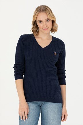 U.S. Polo Assn. Kadın Triko Kazak


