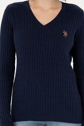 U.S. Polo Assn. Kadın Triko Kazak

