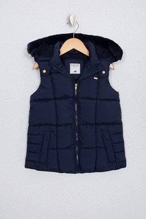 U.S. Polo Assn. Kız Çocuk Dokuma Yelek