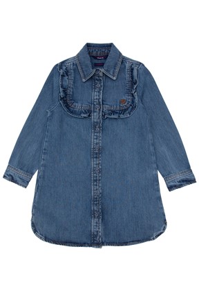 U.S. Polo Assn. Kız Çocuk Denim Elbise