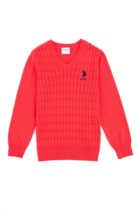 U.S. Polo Assn. Kız Çocuk Triko Kazak