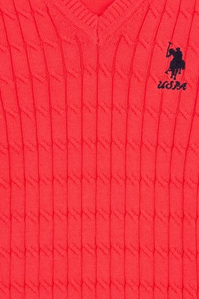 U.S. Polo Assn. Kız Çocuk Triko Kazak