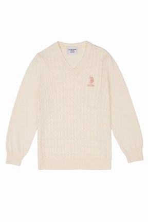 U.S. Polo Assn. Kız Çocuk Triko Kazak