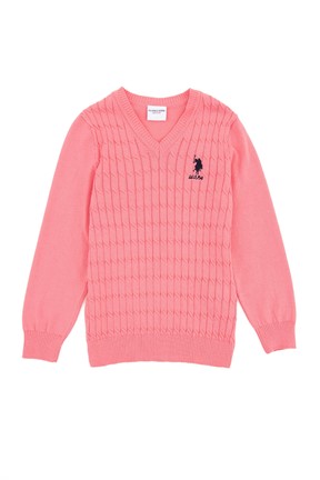 U.S. Polo Assn. Kız Çocuk Triko Kazak