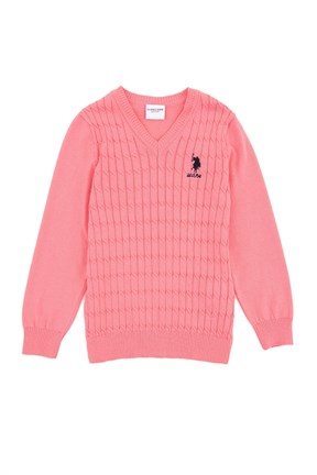 U.S. Polo Assn. Kız Çocuk Triko Kazak