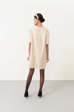 Roman Bisiklet Yaka Elbise