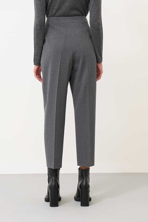 Roman Düz Paça Yün Pantolon