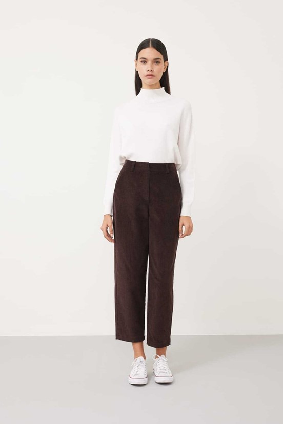 Roman Düz Paça Kadife Pantolon