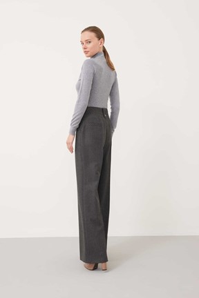 Roman Flanel Geniş Paça Pantolon 