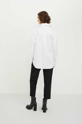 Roman Boyfriend Lycre Poplin Gömlek 