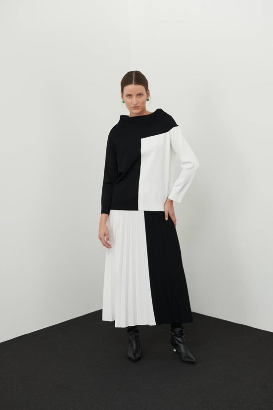 Roman Düşük Omuz Triko 