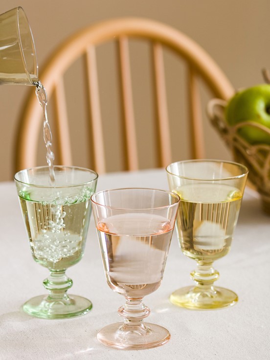Cam Kadeh Bardak 3'lü 240 Ml MAT PEMBE
