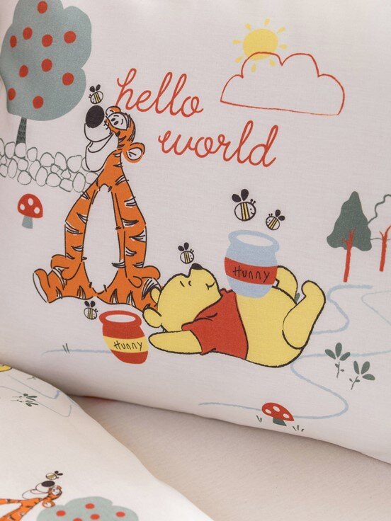 Winnie The Pooh Baskılı Bebek Nevresim Seti KARIŞIK BASKILI
