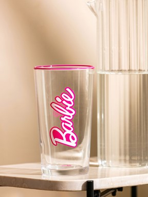 Barbie Baskılı Cam Bardak 570 Ml KARIŞIK BASKILI