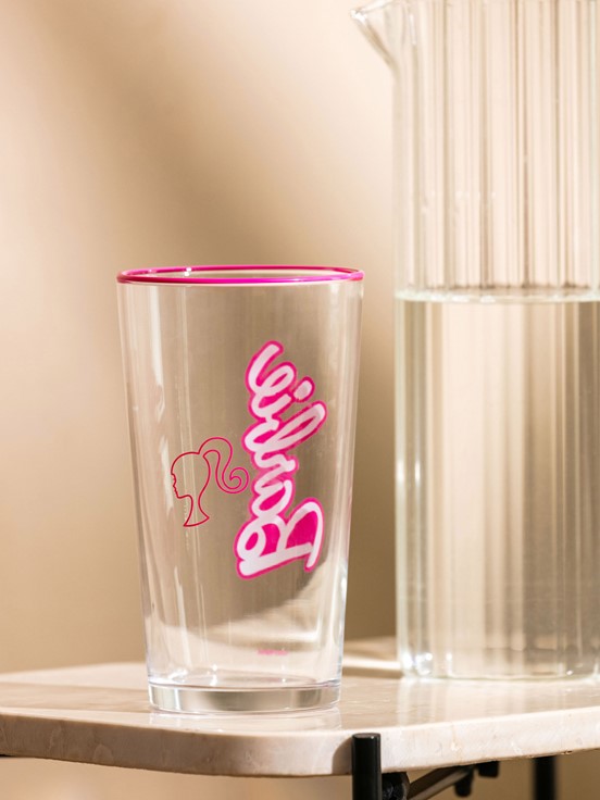 Barbie Baskılı Cam Bardak 570 Ml KARIŞIK BASKILI