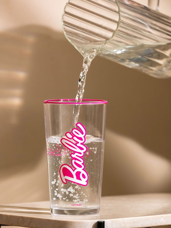 Barbie Baskılı Cam Bardak 570 Ml KARIŞIK BASKILI