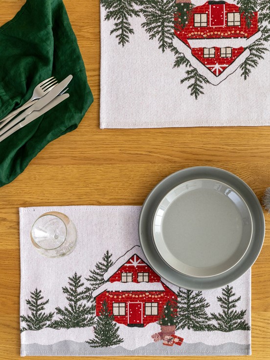 Yılbaşı Temalı Amerikan Servis 2'li 33X50 Cm KARIŞIK BASKILI