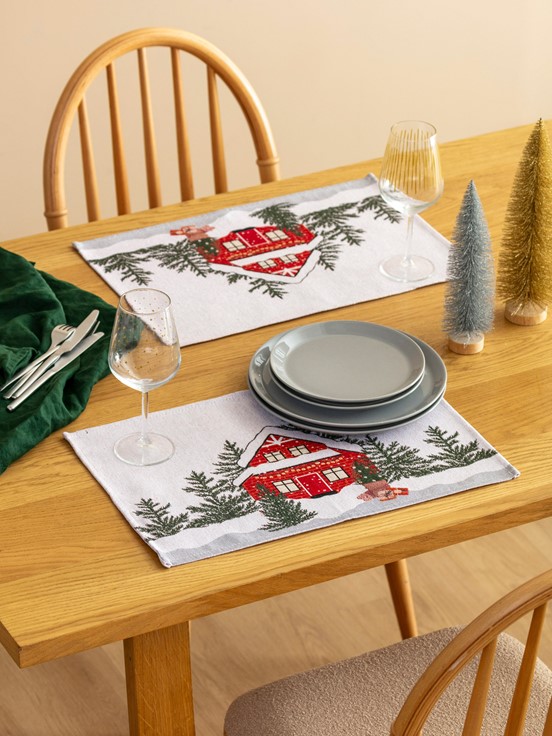 Yılbaşı Temalı Amerikan Servis 2'li 33X50 Cm KARIŞIK BASKILI