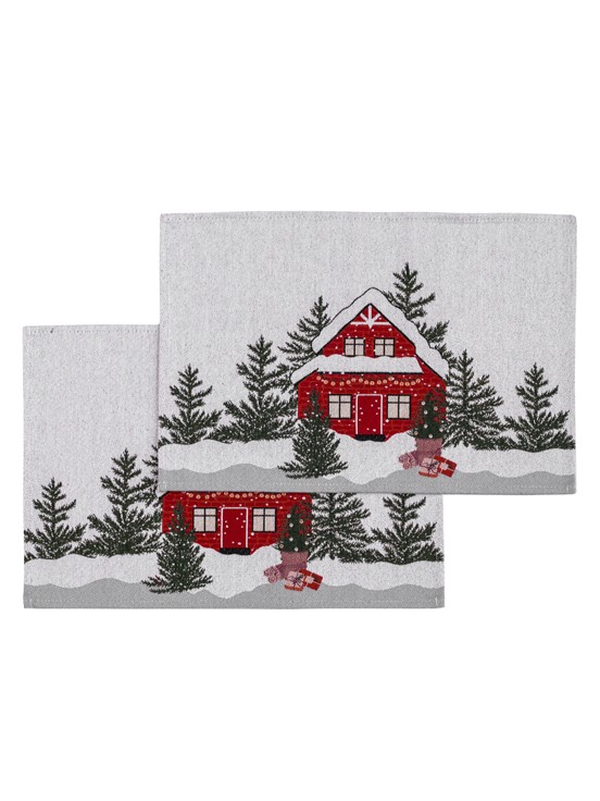 Yılbaşı Temalı Amerikan Servis 2'li 33X50 Cm KARIŞIK BASKILI