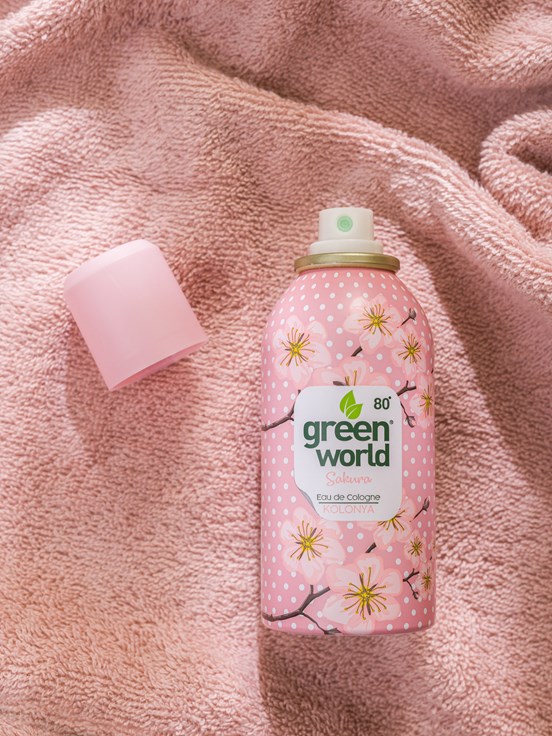 Green World Sakura Kokulu Sprey Kolonya 150Ml KARIŞIK BASKILI