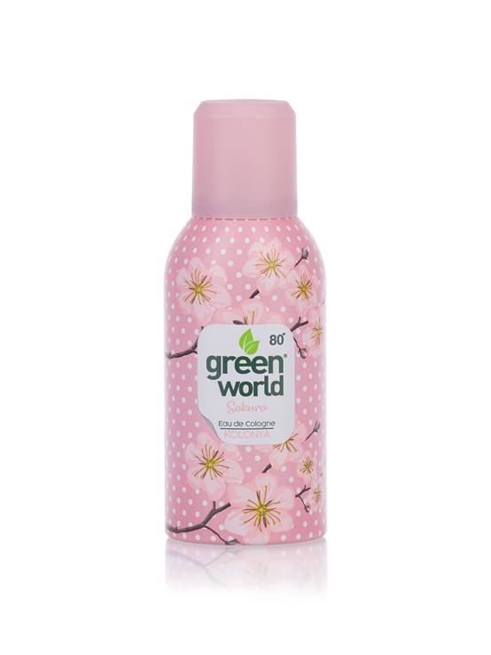 Green World Sakura Kokulu Sprey Kolonya 150Ml KARIŞIK BASKILI