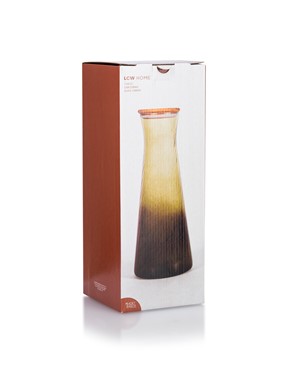Ahşap Kapaklı Cam Sürahi 1100 Ml MAT YEŞİL