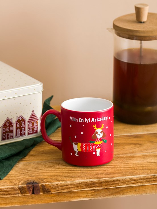 Baskılı Seramik Kupa 320 Ml KARIŞIK BASKILI