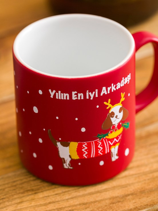 Baskılı Seramik Kupa 320 Ml KARIŞIK BASKILI