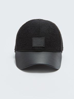 Etiket Baskılı Erkek Kep Şapka SİYAH
