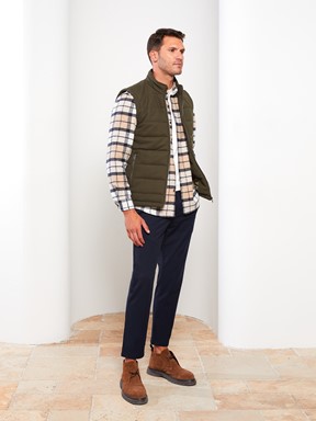 Slim Fit Dik Yaka Erkek Yelek LACİVERT