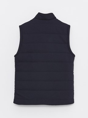 Slim Fit Dik Yaka Erkek Yelek LACİVERT