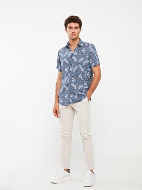LCW CLASSIC Slim Fit Gabardin Erkek Chino Pantolon BEJ
