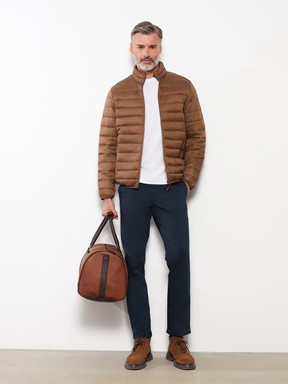 LCW CLASSIC Slim Fit Gabardin Erkek Chino Pantolon BEJ