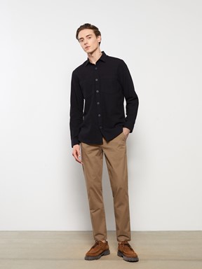 LCW CLASSIC Slim Fit Gabardin Erkek Chino Pantolon BEJ